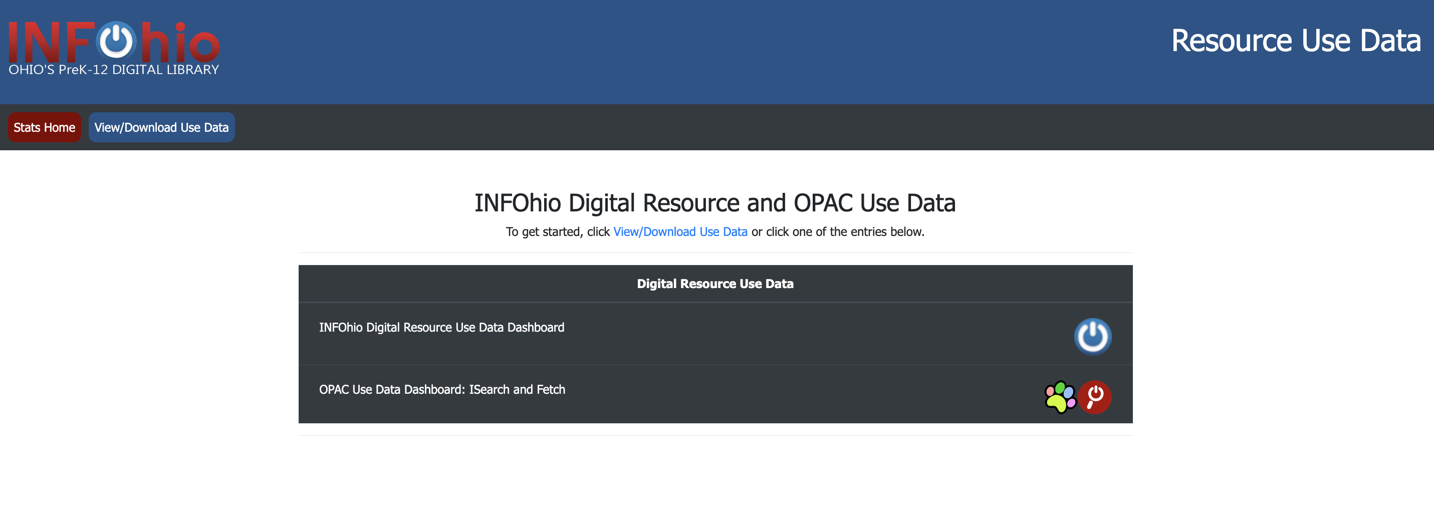 ResourceUseDataHomepage