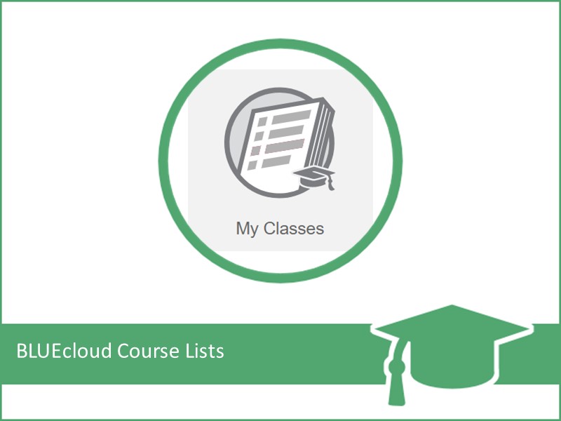 BLUEcloud Course Lists