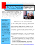 So You're Parenting a Preschooler